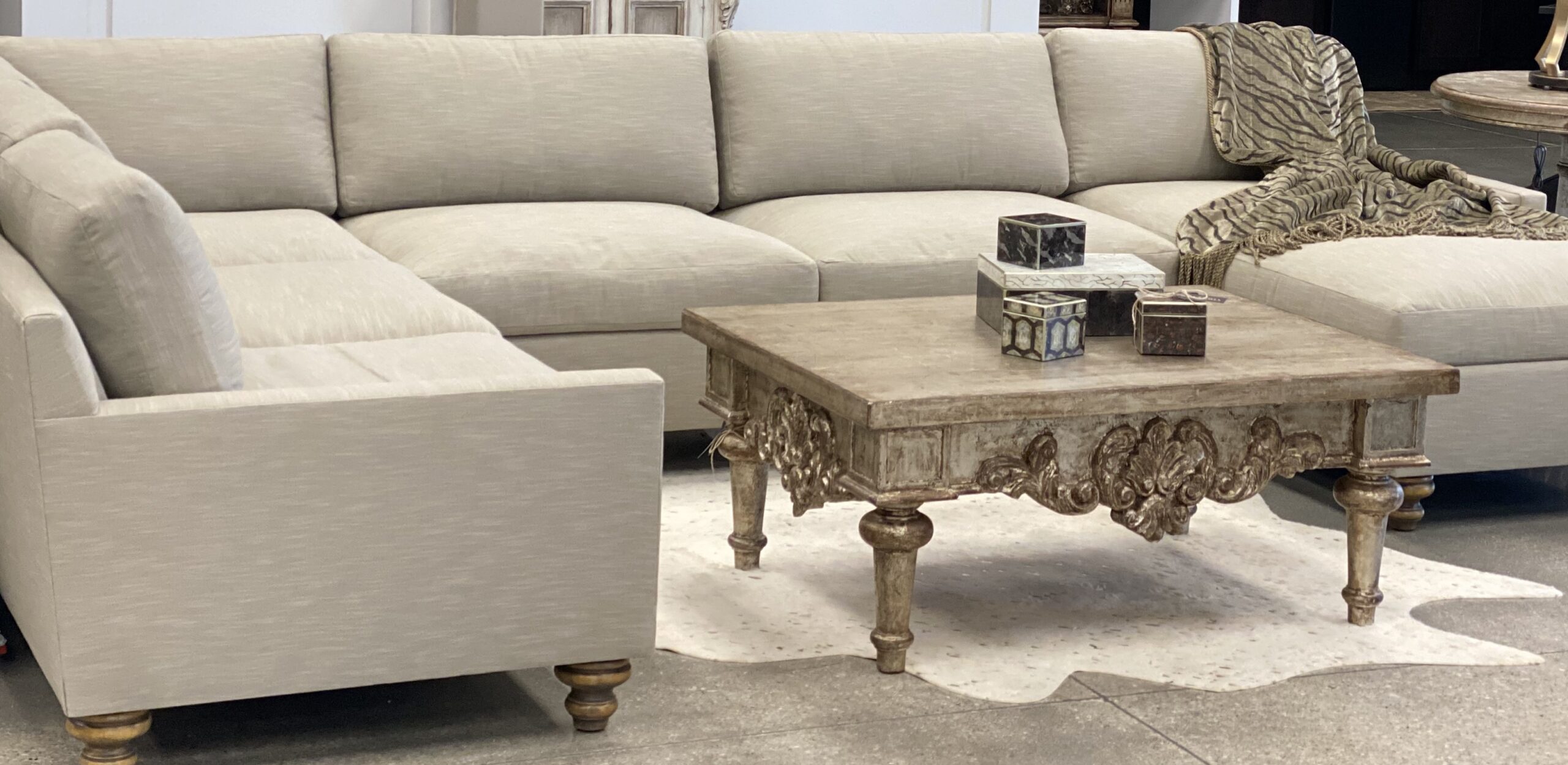 Peninsula Home Collection U Shape Sectional with Chaise
