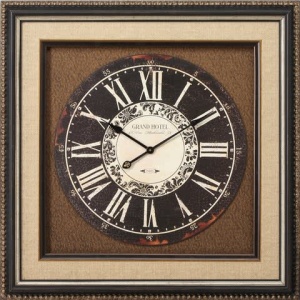 Grand Hotel Wall Clock with Crystals