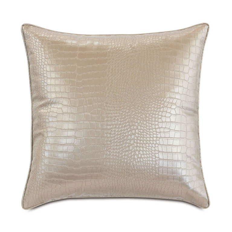 Metallic Gold Snakeskin Pillow Luxuria