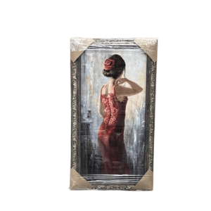 Lady in Red Dress Brushed Frame
