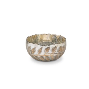 Small Silver and Gold Leaf Bowl