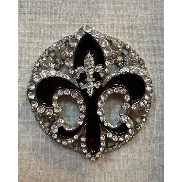 Jeweled Round Fleur de Lis - Image 2