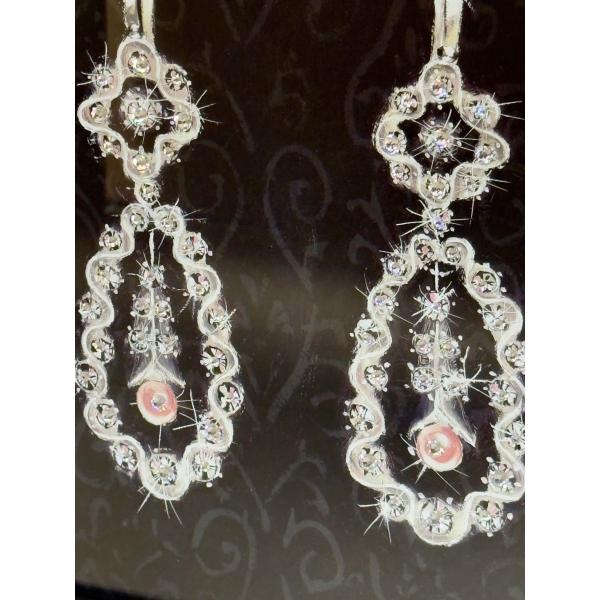 Pair of Earrings with Crystals - Image 2