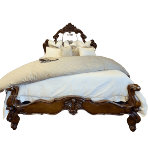 Ivory and Taupe Double Duvet Set
