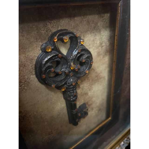 Framed Key with Crystals - Image 2