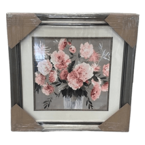 Framed Pink Flowers
