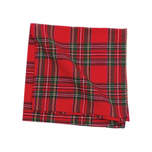 Red Plaid Table Napkins Set of 4