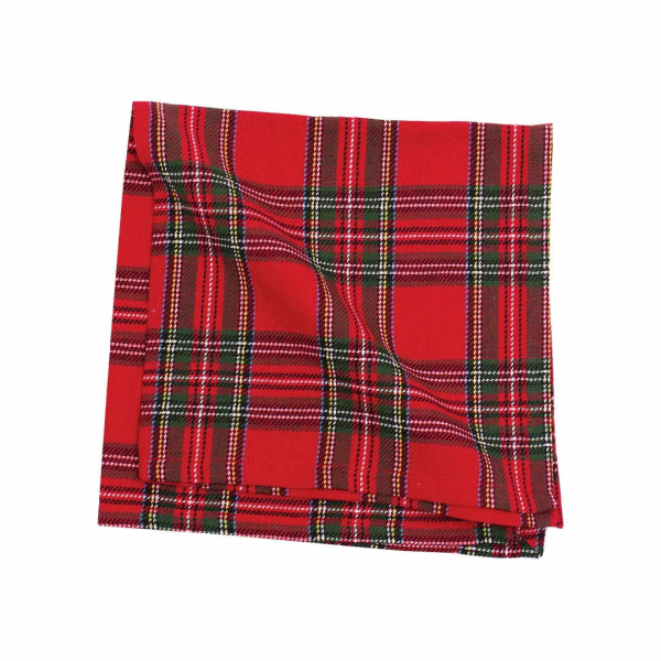 Red Plaid Table Napkins Set of 4