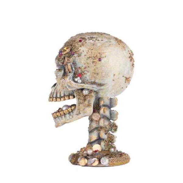 Katherine's Collection Treacherous Treasure Tall Skull Tabletop - Image 2
