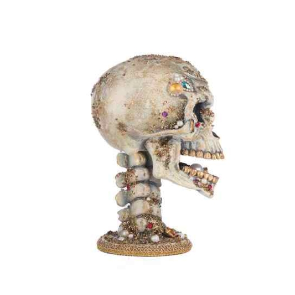Katherine's Collection Treacherous Treasure Tall Skull Tabletop - Image 4