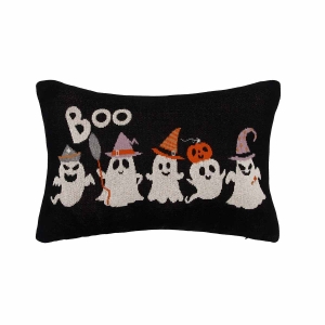 Knitted Halloween Ghost Boo Pillow