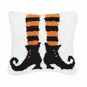 Mini Hooked Witch Feet Pillow