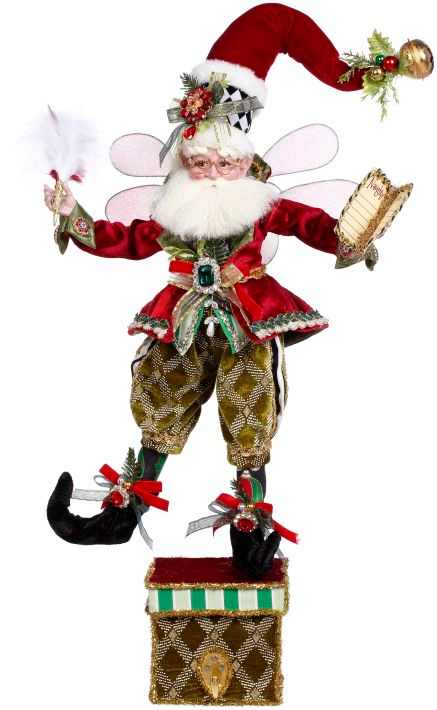 Mark Roberts Collectible Checking His List Fairy Stocking Holder 23in