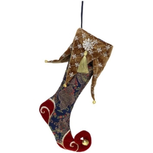 Mark Roberts Collectible Floral Jester Stocking 25in