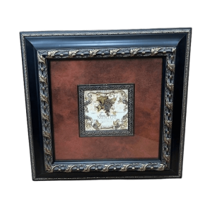 Vintage Merlot Wine Label with Crystals