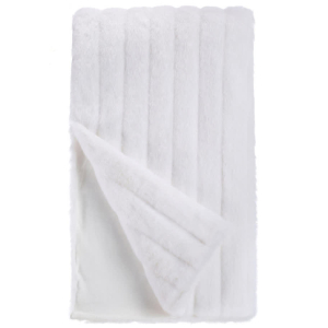 XL Luxury White Mink Faux Fur Throw 60x86