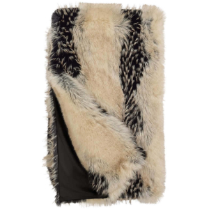Luxury Ivory Fox Faux Fur Throw 60x72