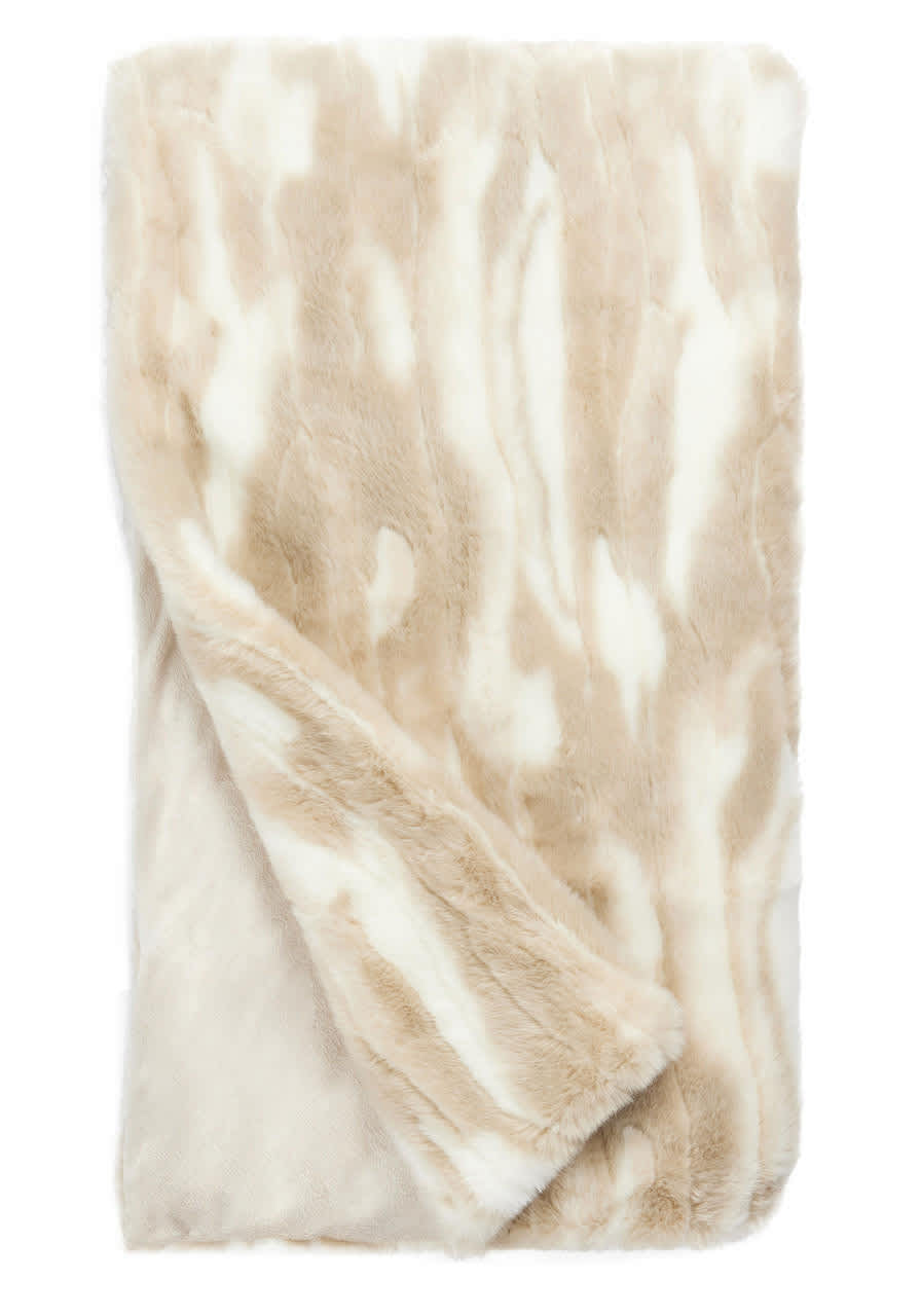 Luxury Winter Rabbit Faux Fur Throw 60x72