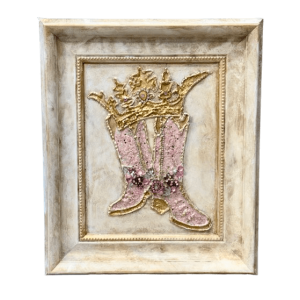 Michelle Butler Designs Jeweled Pink Cowgirl Boots -3