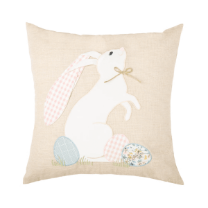 Easter Bunny with Eggs Pillow