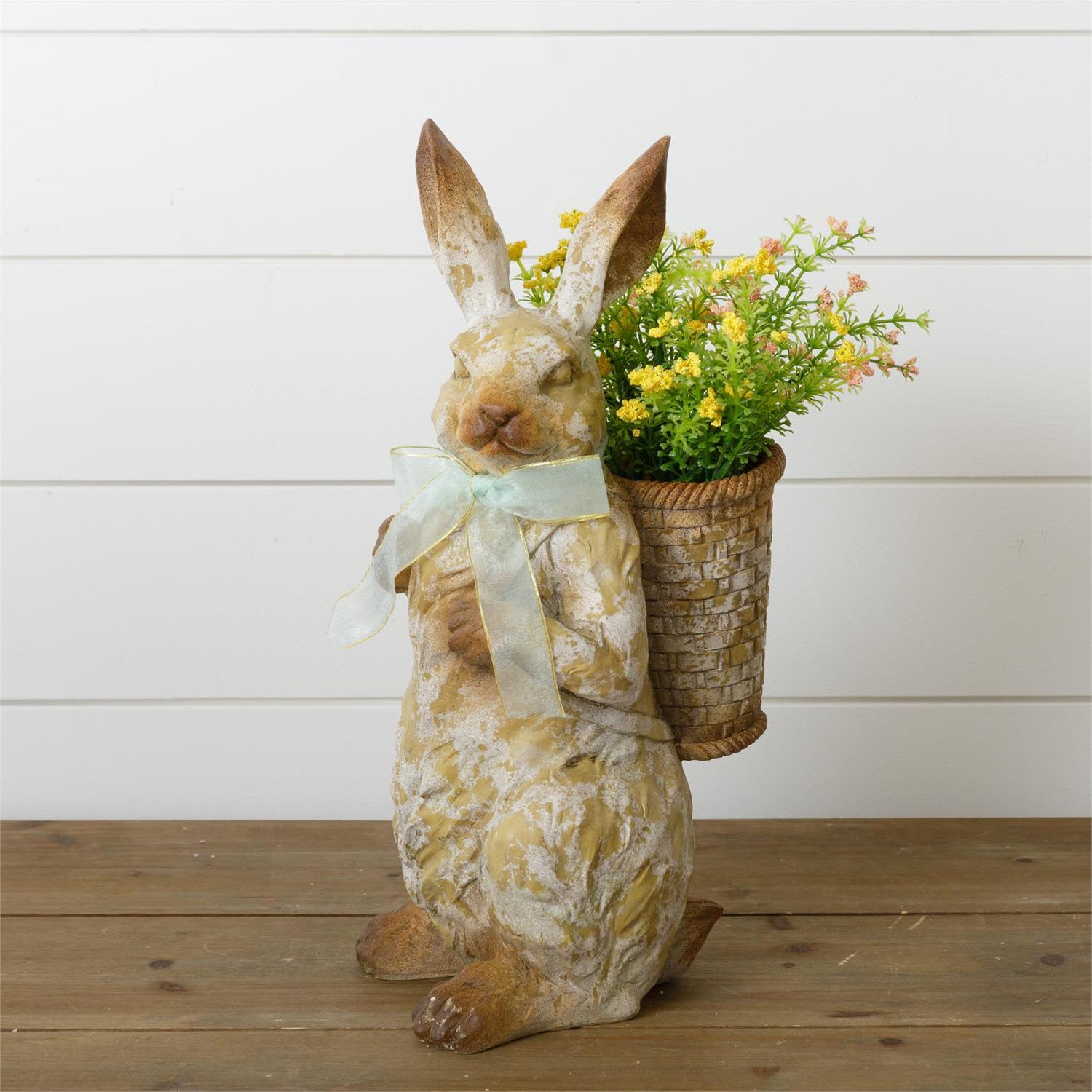 Standing Bunny with Basket