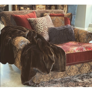 XL Luxury Sable Mink  Faux Fur Throw 60x86