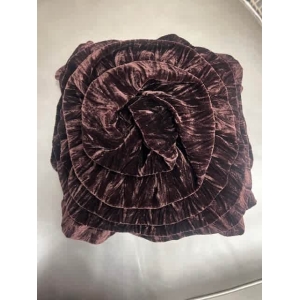 Velvet Wine Rosette Pillow