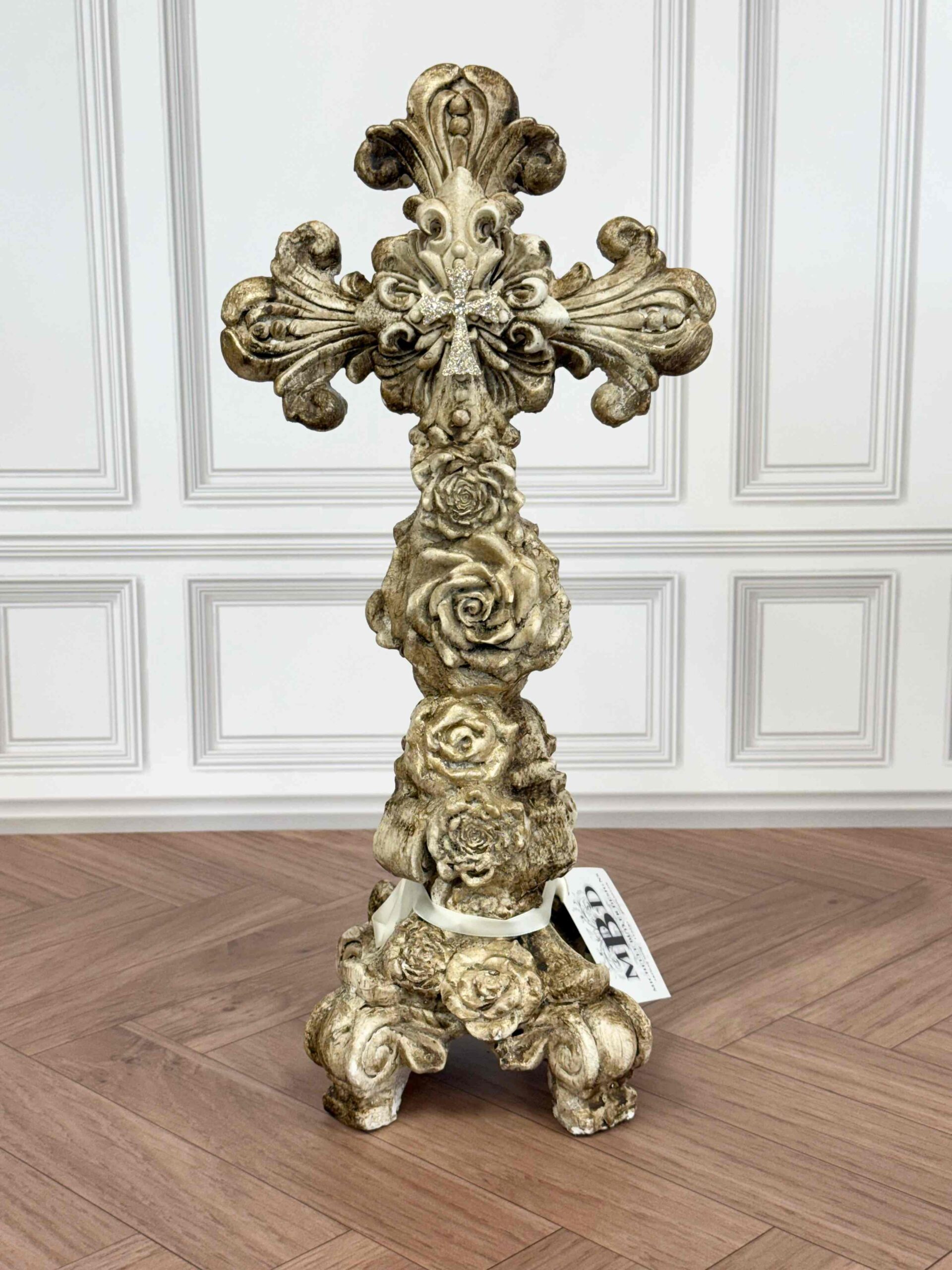 Michelle Butler Designs Rose Cross on Stand V2