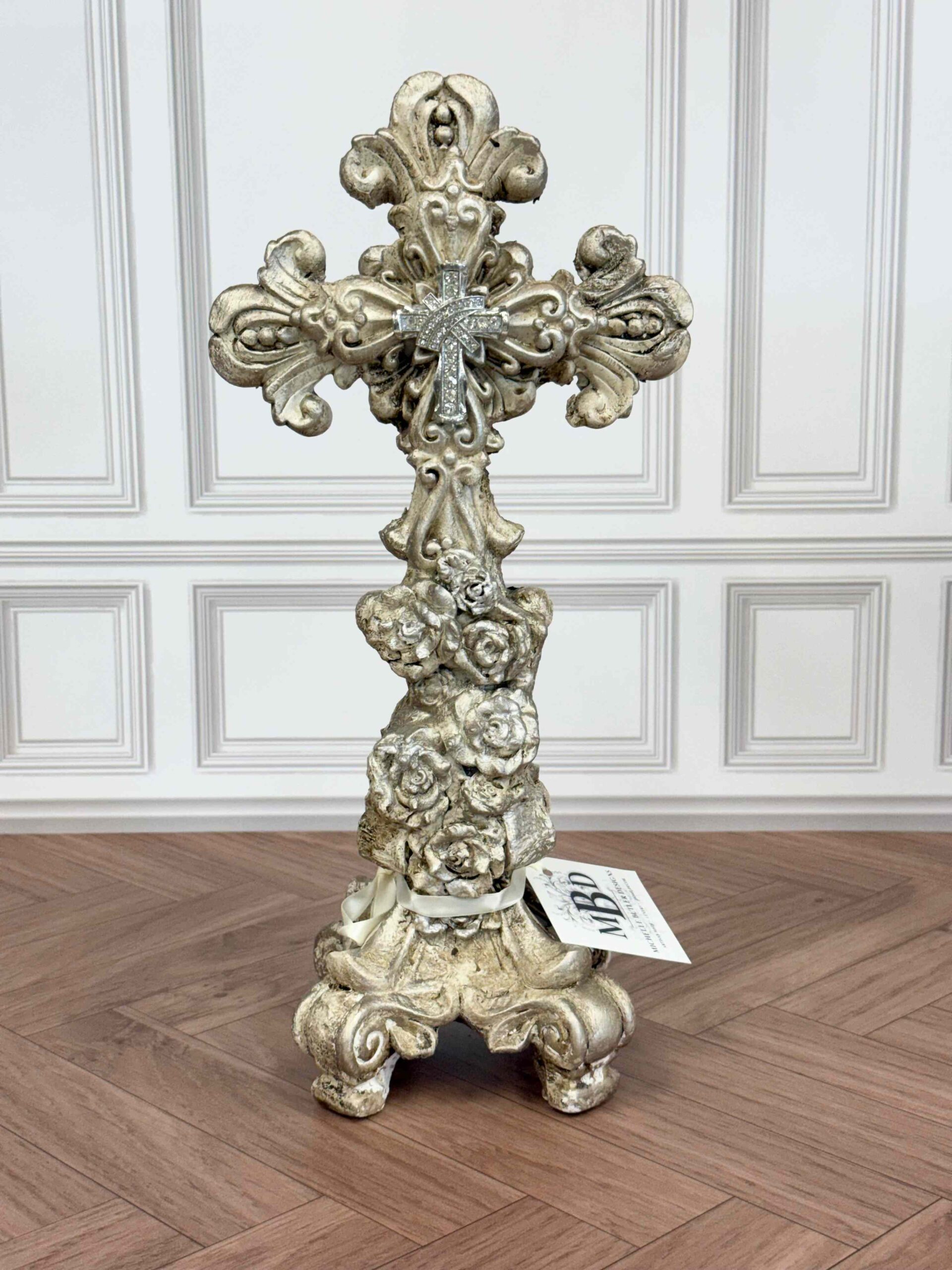 Michelle Butler Designs Rose Cross on Stand V4