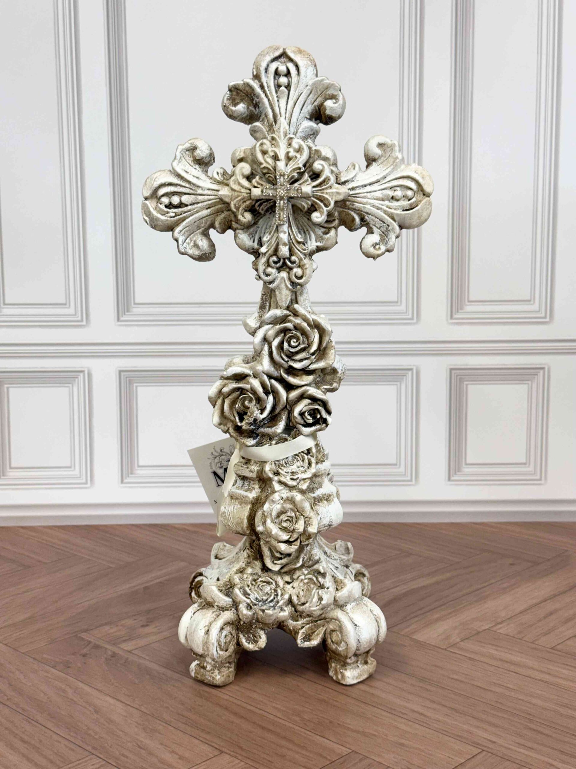 Michelle Butler Designs Rose Cross on Stand V5