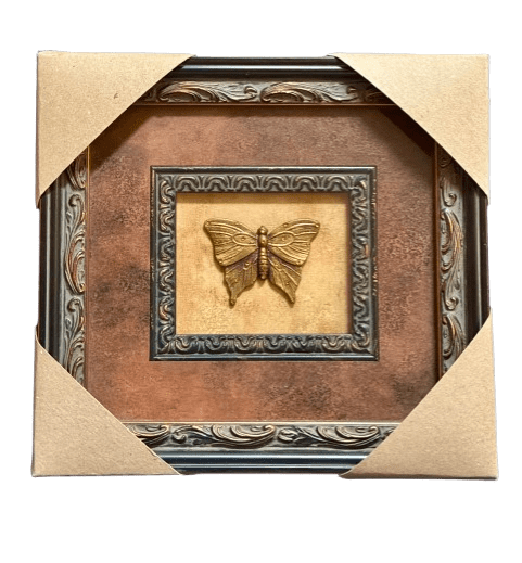 Framed Butterfly with Crystals